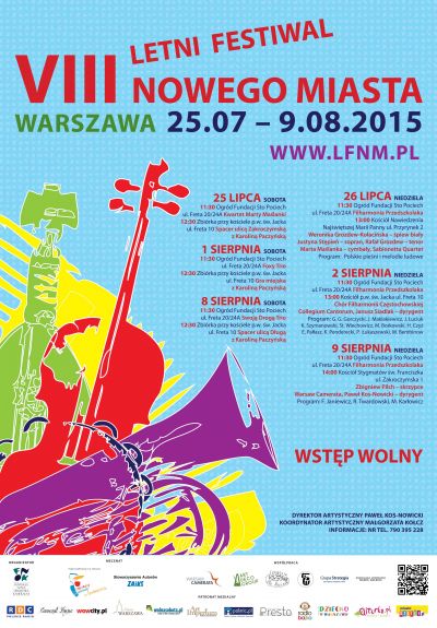 VIII Letni Festiwal Nowego Miasta - plakat
