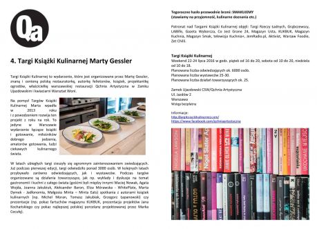 Targi Książki Kulinarnej Marty Gessler