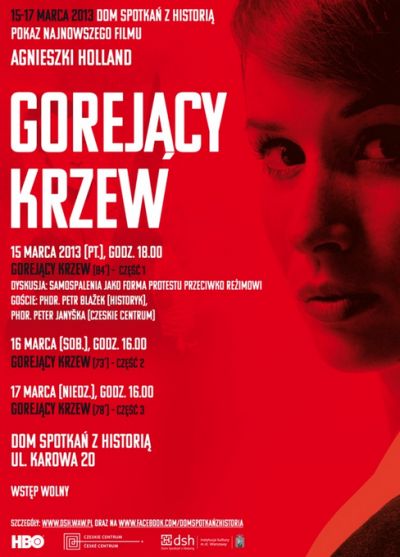 Gorejący krzew plakat