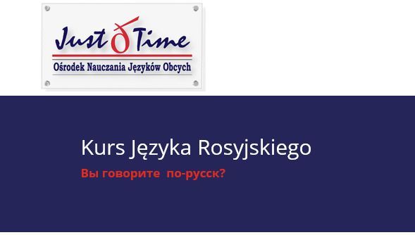 Kurs języka rosyjskiego w Just Time