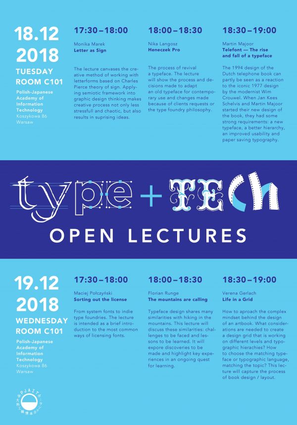 Typo-Tech - wykłady otwarte w PJATK