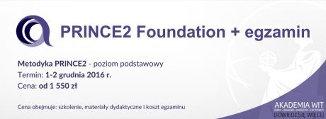 Prince2 Foundation oraz egzamin w WSISiZ