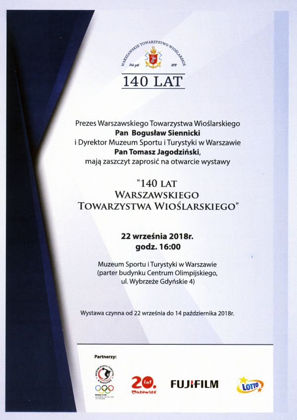 Wystawa 140 lat Warszawskiego Towarzystwa Wioślarskiego