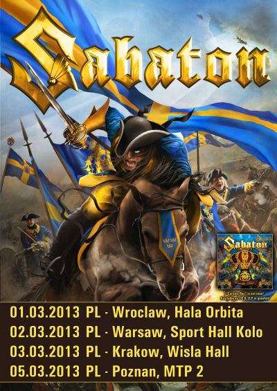 plakat Sabaton Warszawa