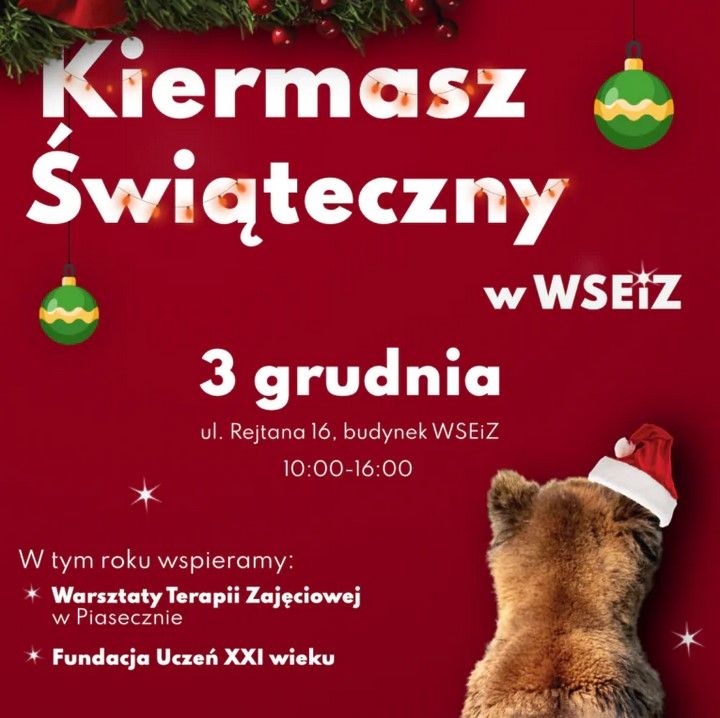 Kiermasz świąteczny w WSEiZ.webp