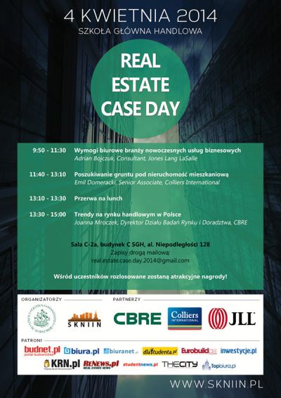 Real Estate Case Day  plakat