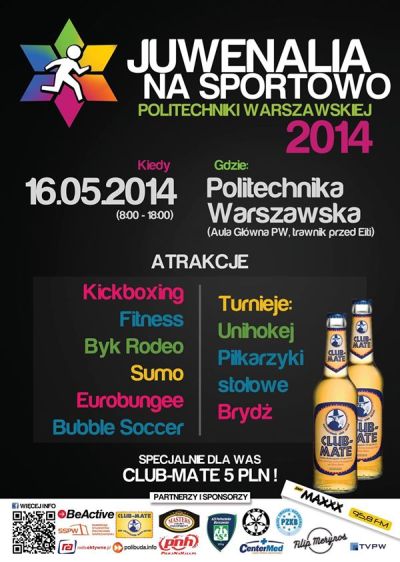 Juwenalia na Sportowo plakat