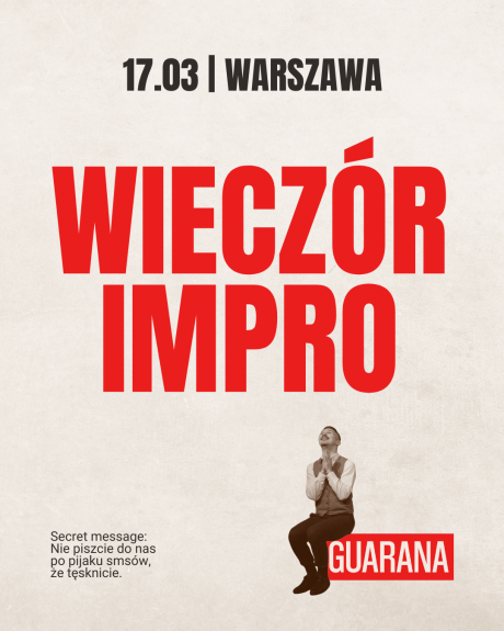 Guarana: Wieczór Impro ft. NOPLANDO | Wtorek, 17 marca, 19:00