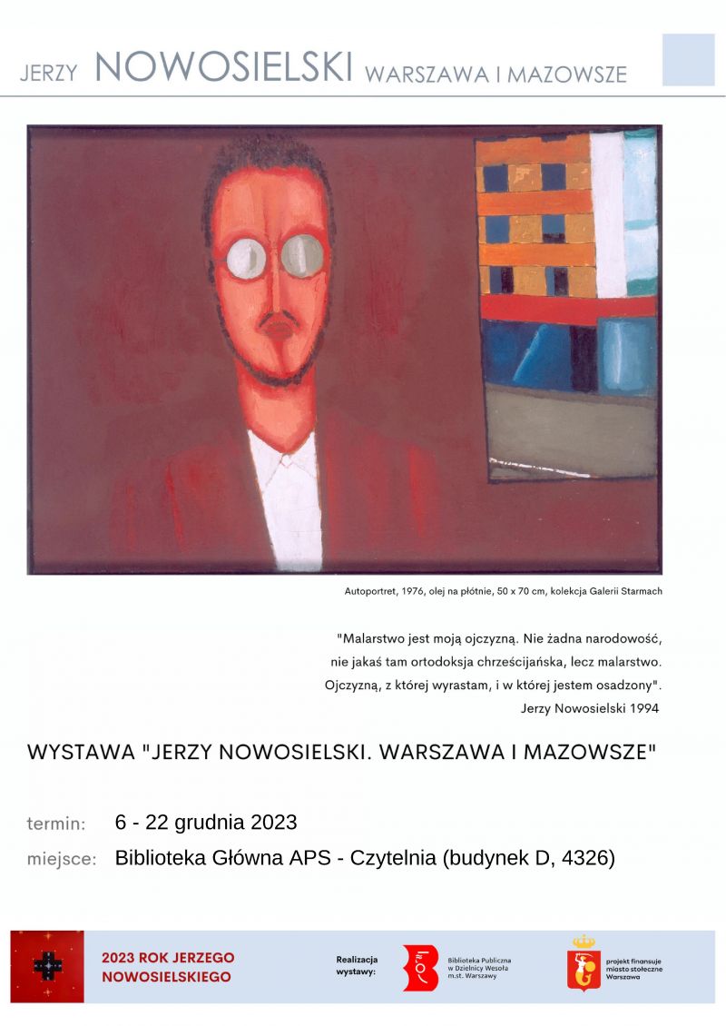 Jerzy Nowosielski. Warszawa i Mazowsze - wystwa w Bibliotece APS